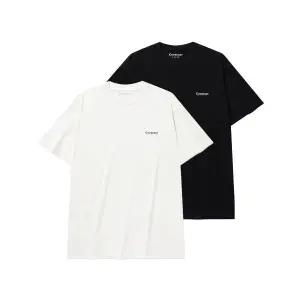 [국내매장] 커버낫 [2PACK] 쿨 코튼 티셔츠 블랙+화이트