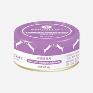 [12개세트] 네츄럴코어 고양이캔 참치게맛살 95g