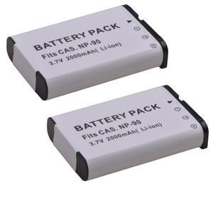 카시오 엑실림 EX-H10 카메라용 2000mAh NP-90 배터리
