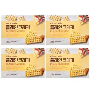 4번 구워 바삭한 - 플레인 크래커 340g 홈플러스 x4개