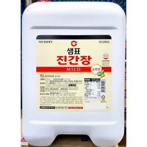 진간장( 15L 마일드) 요리용 조리용 업소용 대용량 조미료 식당용 소스 양념