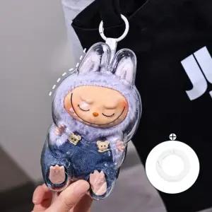 호환 라부부 투명 보호 케이스 인형보관 라부부커버 케이스키링