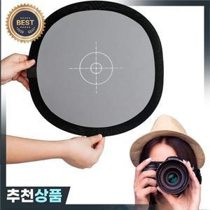 60x60cm 접이식 사진 양면 18% 반사판 회색/화이트 밸런스 카드 포커스 보드