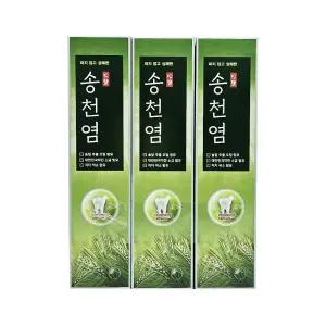 메디안 120g 소금잇몸 송천염 x 치약 잇몸케어 송염 잇몸치약 잇몸관리 솔잎향 3입