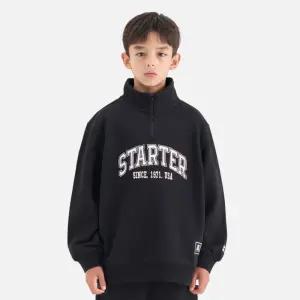반집업 그래픽 맨투맨 (블랙) ST253IMM04_BLK