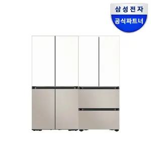 삼성전자 비스포크 4도어 냉장고 김냉세트 키친핏MAX RM70F63R2ZG+RK70F42M2ZG 1060리터
