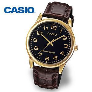 [카시오][정품] CASIO 카시오 MTP-V001GL-1B 남성 정장 가죽시계