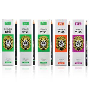 문화 더존연필 12자루 H B HB 4B