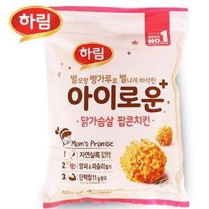 하림 아이로운 닭가슴살 팝콘 치킨 500g