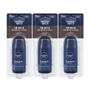 니베아 데오드란트 롤온 맨 딥 50ml 3개묶음