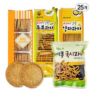 금호제과 구워서 만든 양파과자 두부과자 25개 주전부리 담백한 메밀 까망콩