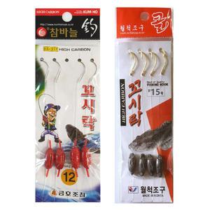 낚시방 금호 월척 꼬시락낚시 묶음바늘 WA-98 KS-317/망둥어/카드채비