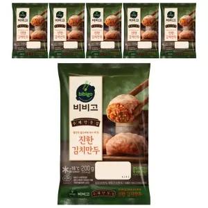 CJ 비비고 수제진한김치만두, 200g, 6개