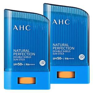AHC 내추럴 퍼펙션 더블 쉴드 선스틱 22g SPF50+ 블루 2개