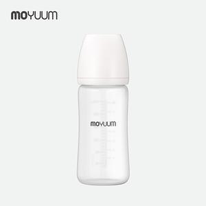 실리콘 코팅 노꼭지 유리 젖병 240ml