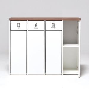 [필웰]MN1872 무노 4칸 분리수거함 수납장 DVX 재활용분리수거함