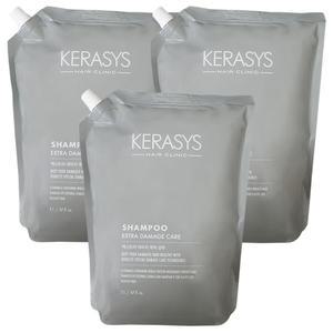 케라시스 엑스트라 데미지케어 대용량 샴푸 2000ml x 3개 리필용