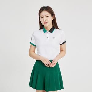 PGR골프 파크골프웨어 여성 카라배색 반팔티셔츠 GT-4320  골프복 여자