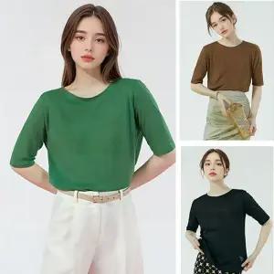 야미니트 린넨 블렌딩 내츄럴 티블라우스 4종 택1