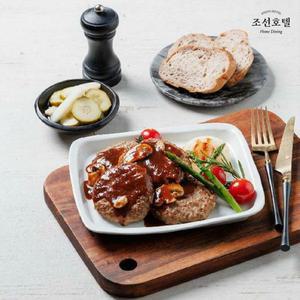 [신세계라이브쇼핑]조선호텔 함박스테이크 520g X 5팩 (1팩당 / 함박스테이크 80g x 4개 + 데미글라스소...