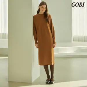 [역시즌 최저가][런칭가399000원]고비(GOBI) 캐시미어 100 홀가먼트 원피스