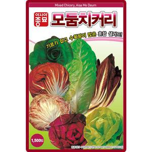 아시아종묘 모둠 치커리 씨앗 1500립 혼합 치커리씨 쌈채소 종자