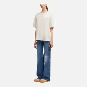(공용) 아미 24SS 미니하트 화이트 티셔츠 BFUTS005 726 100