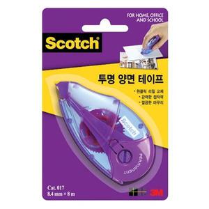 3M 스카치 투명 양면테이프 디스펜서 2개 본품 리필 017D 017R