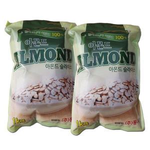 동서 아몬드 슬라이스 1kg X 2개 제빵 요리 토핑