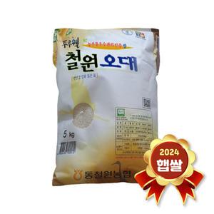 두루웰 철원오대쌀 5kg 2024년 햅쌀 상등급 오대미 백미 국내산