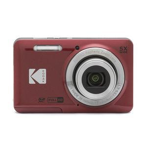 KODAK PIXPRO FZ55-RD 16MP 디지털 카메라 5X 광학 줌 28mm 광각 1080P 풀 HD 비디오 2.7인치 LCD 브이로그 카메라(빨간색) 패키징은 다를 수 있습니다