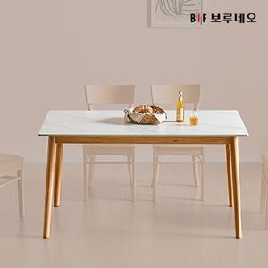 [보루네오]앳홈 위즈 뉴잉 원목 통세라믹 4인용 식탁 테이블 (의자 미포함)_착불배송