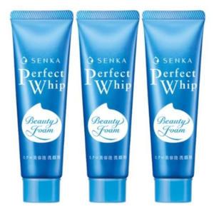 센카 퍼펙트 휩 페이셜 워시 40g x 3개 휴대용 미니 여행용
