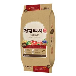 건강백서 6세이상 사료 6KG 간건강 치아 관절 피부피모 항산화 장케어 성견용 밀크씨슬 프로폴리스