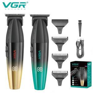 VGR 헤어 트리머 남성용 전문 커팅 머신 수염 클리퍼 이발 금속 V-906 9000 RPM