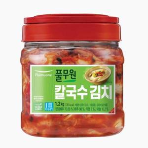 풀무원 칼국수 김치 PET 1.2kg 시원한김치 아삭아삭 김장 밥반찬 별미