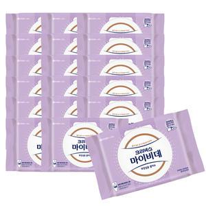 크리넥스 마이비데 센서티브 케어 캡 40매 18팩 화장실 비데 물티슈
