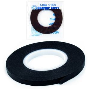 검정색설계디자인테이프 4mm 16M 미술작업그래픽라인테이프