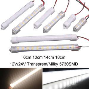 12V/24V LED 빛 스트립 6cm 10cm 하드 엄밀한 튜브 바램프 IP65 방수 5730-led 구슬 조명 DIY