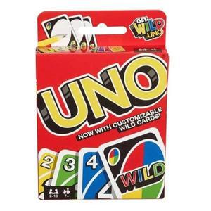 UNO 와일드 버전 레드 패밀리 카드 게임 여행 친화적인 7세 이상을 위한 훌륭한 장난감