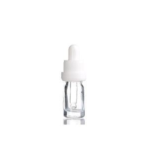 향수용기 화이트 잠금캡 투명공병 5ml 스포이드 공병 유리 DIY
