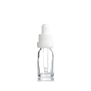 향수용기 화이트 잠금캡 투명공병 10ml 스포이드 공병 유리 DIY