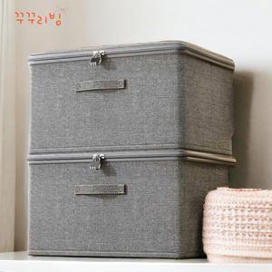 꾸꾸리빙 자물쇠 상자 패브릭 리빙박스 S 사생활보호 A 장치