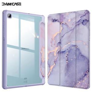 갤럭시탭펜슬 호환 삼성 A8 Plus 용 태블릿 케이스 Funda Para Galaxy Tab S6 Lite S7S8 +  용품 보호 커버