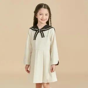 {100% 정품 }닥스키즈 아동복 니트카라 캐주얼 원피스 (DUS12NA69M_LB) 편안한 유아복 트렌드 데일리 세련