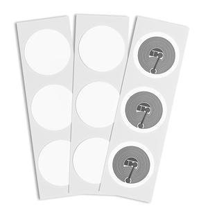 55개 NTAG215 NFC 스티커 태그 25mm (1인치) 빈 원형 라벨, 지원 스마트폰 및 닌텐도 스위치용 504바이트 메모리 칩, Wii U 3D
