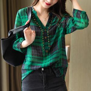 [루미루나]유럽스타일모던체크셔츠