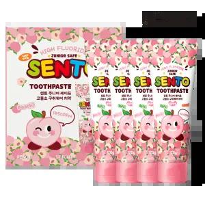 센.토 주니어 세이프 구.취케어 치약 복숭아향 120g 4개
