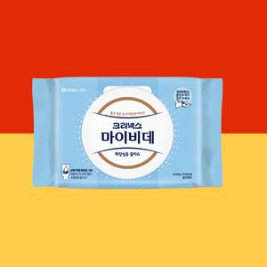 크리넥스 마이비데  물티슈 캡형 깨끗한 80매 8개