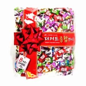 일광 디저트 종합 캔디 2kg/사탕/대용량/허브/과일맛/세트/과일/업소용/개별/포장/알사탕/박하/민트/대용량